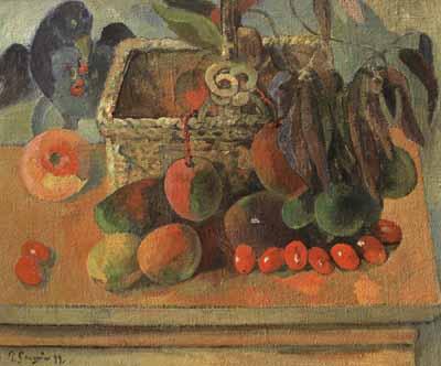 Paul Gauguin Still life with exotic fruit (mk07) oil painting image